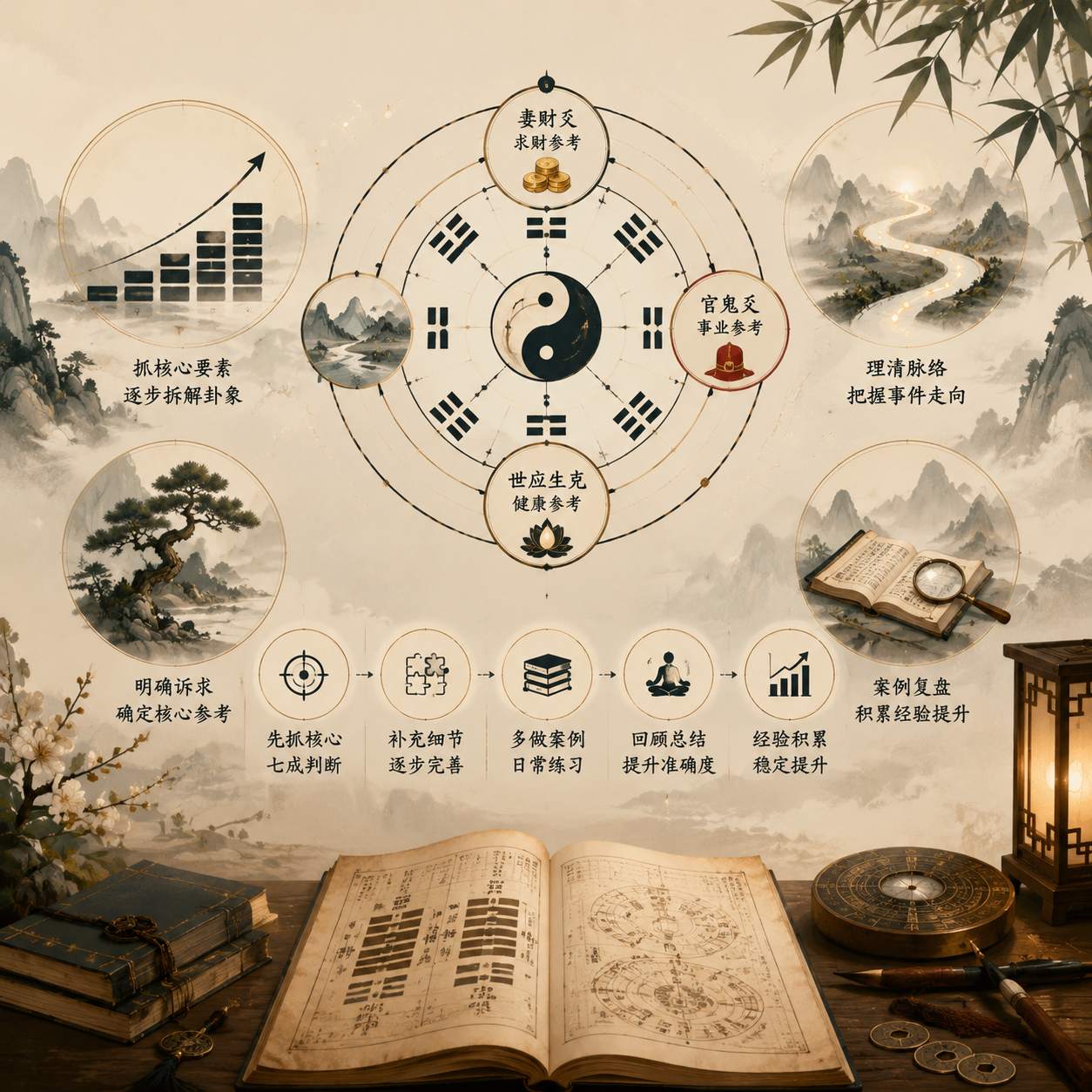 排盘完成后怎么解读_六爻新手抓核心信息的完整步骤
