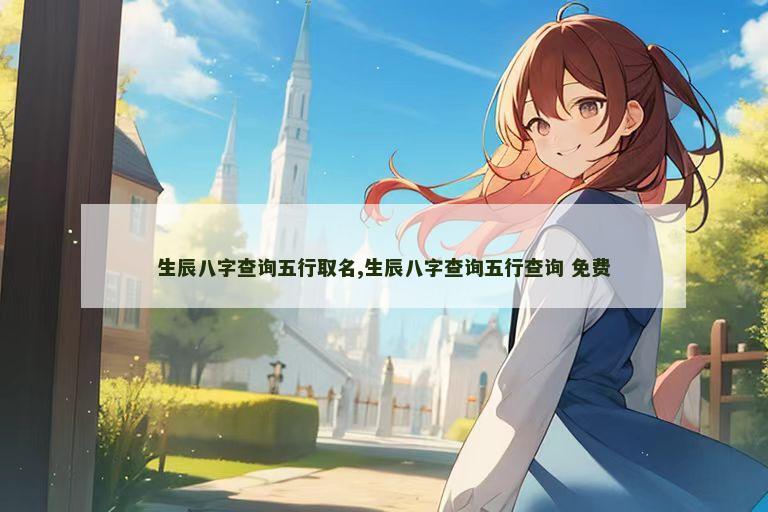 生辰八字查询五行取名,生辰八字查询五行查询 免费