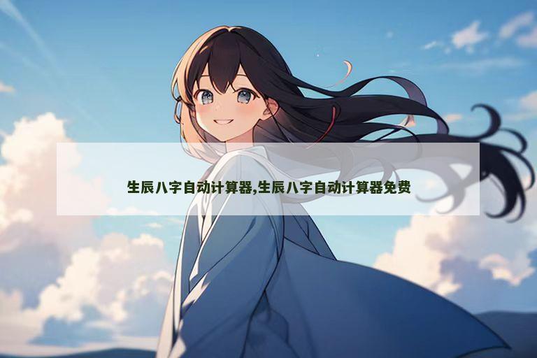生辰八字自动计算器,生辰八字自动计算器免费
