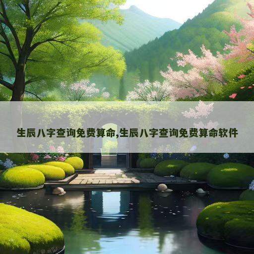 生辰八字查询免费算命,生辰八字查询免费算命软件