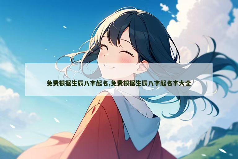 免费根据生辰八字起名,免费根据生辰八字起名字大全