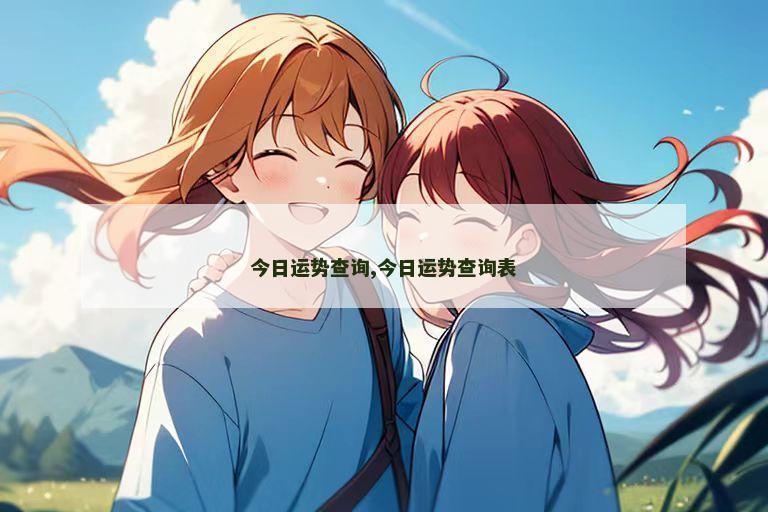 今日运势查询,今日运势查询表