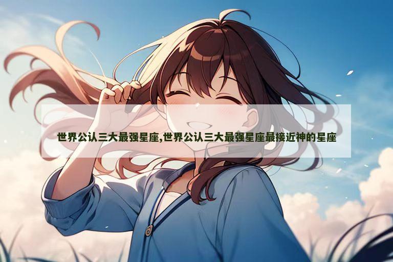 世界公认三大最强星座,世界公认三大最强星座最接近神的星座