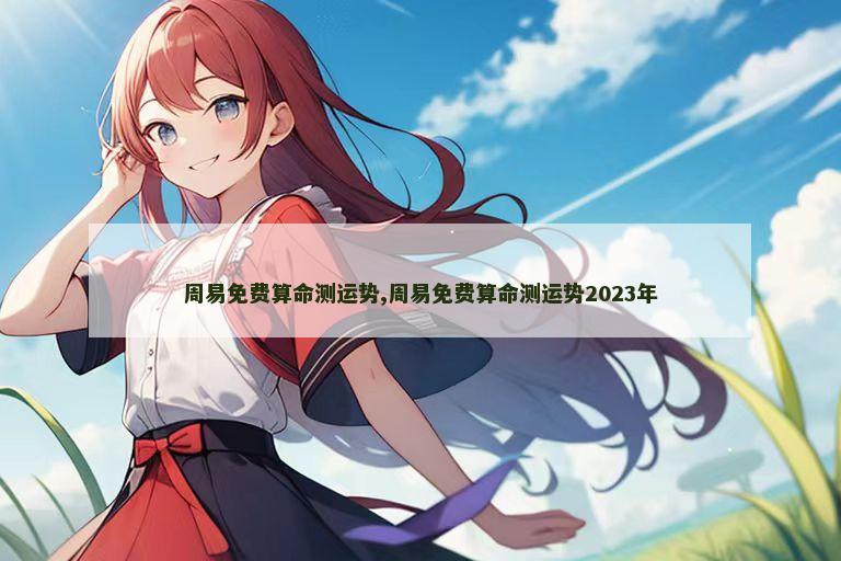 周易免费算命测运势,周易免费算命测运势2023年