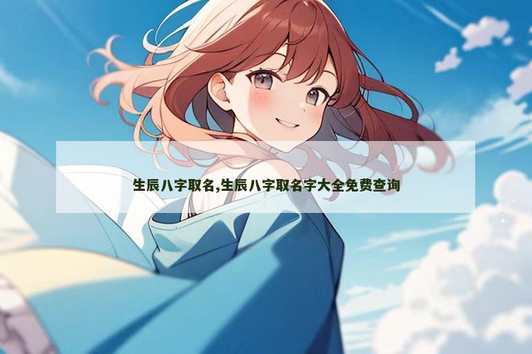 生辰八字取名,生辰八字取名字大全免费查询