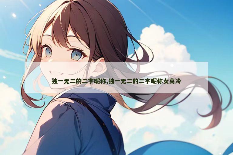 独一无二的二字昵称,独一无二的二字昵称女高冷