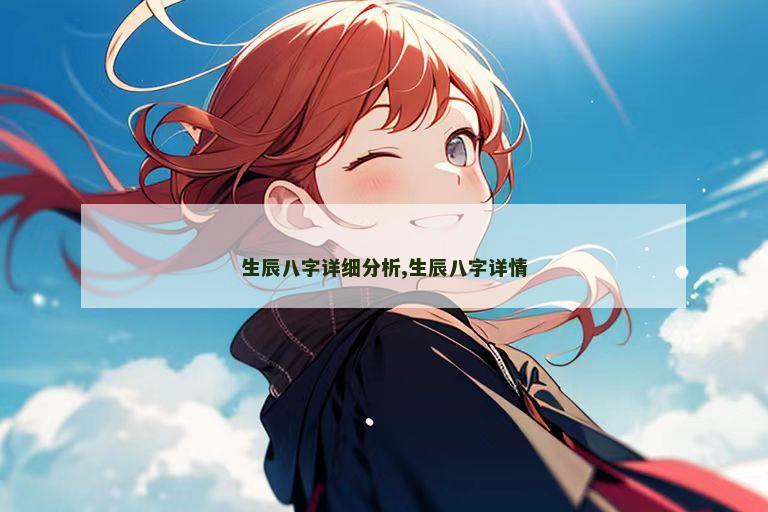 生辰八字详细分析,生辰八字详情