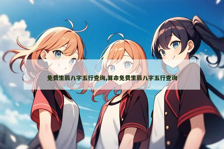 免费生辰八字五行查询,算命免费生辰八字五行查询