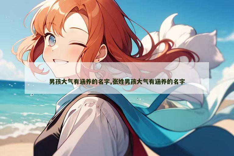 男孩大气有涵养的名字,张姓男孩大气有涵养的名字