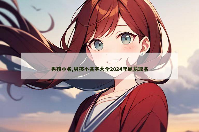 男孩小名,男孩小名字大全2024年属龙取名
