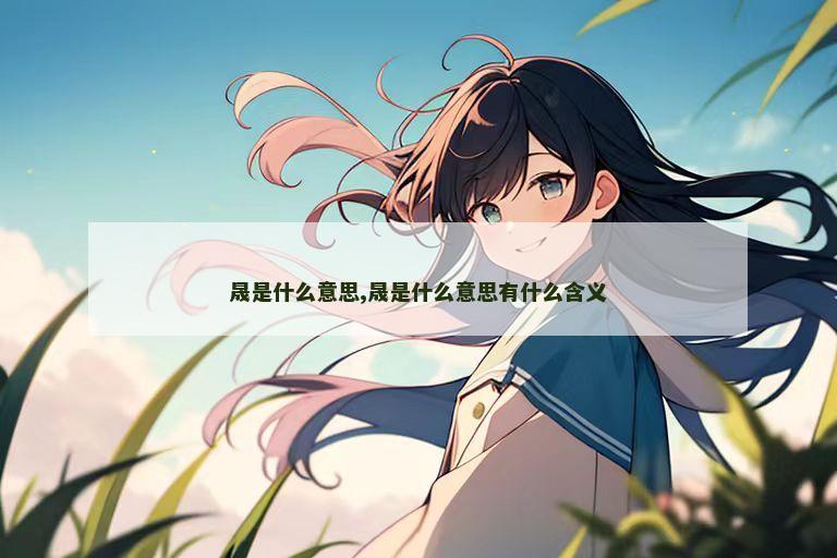 晟是什么意思,晟是什么意思有什么含义