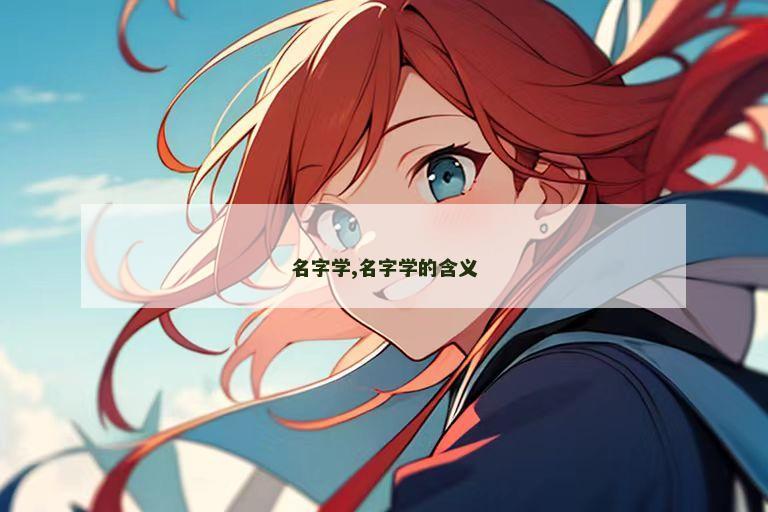名字学,名字学的含义