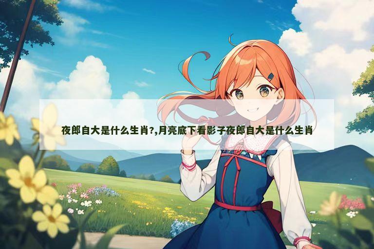 夜郎自大是什么生肖?,月亮底下看影子夜郎自大是什么生肖