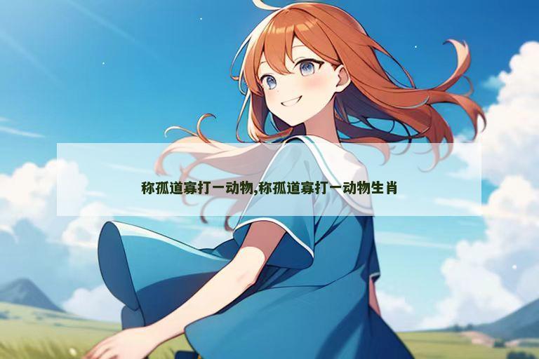 称孤道寡打一动物,称孤道寡打一动物生肖